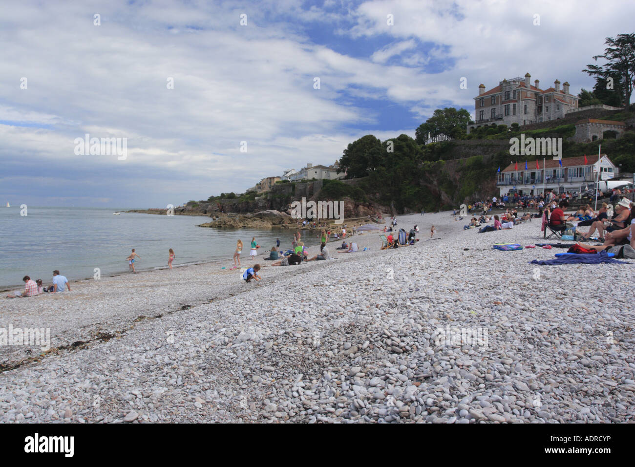 BREAKWATER BEACH, BRIXHAM Stock Photo Alamy