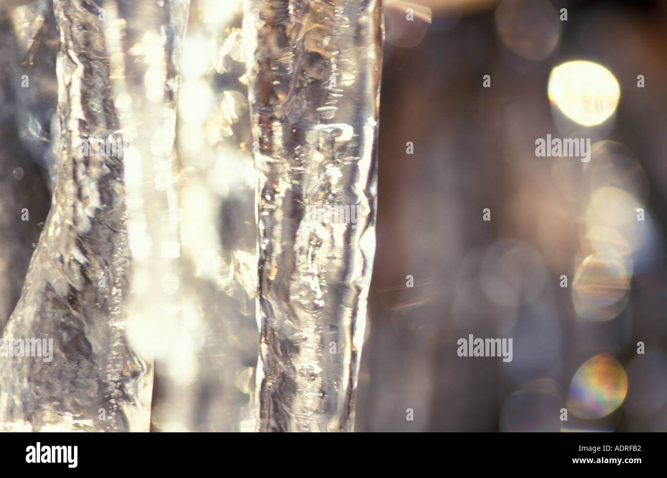 Ice formation in front of a cascade Stock Photo - Alamy