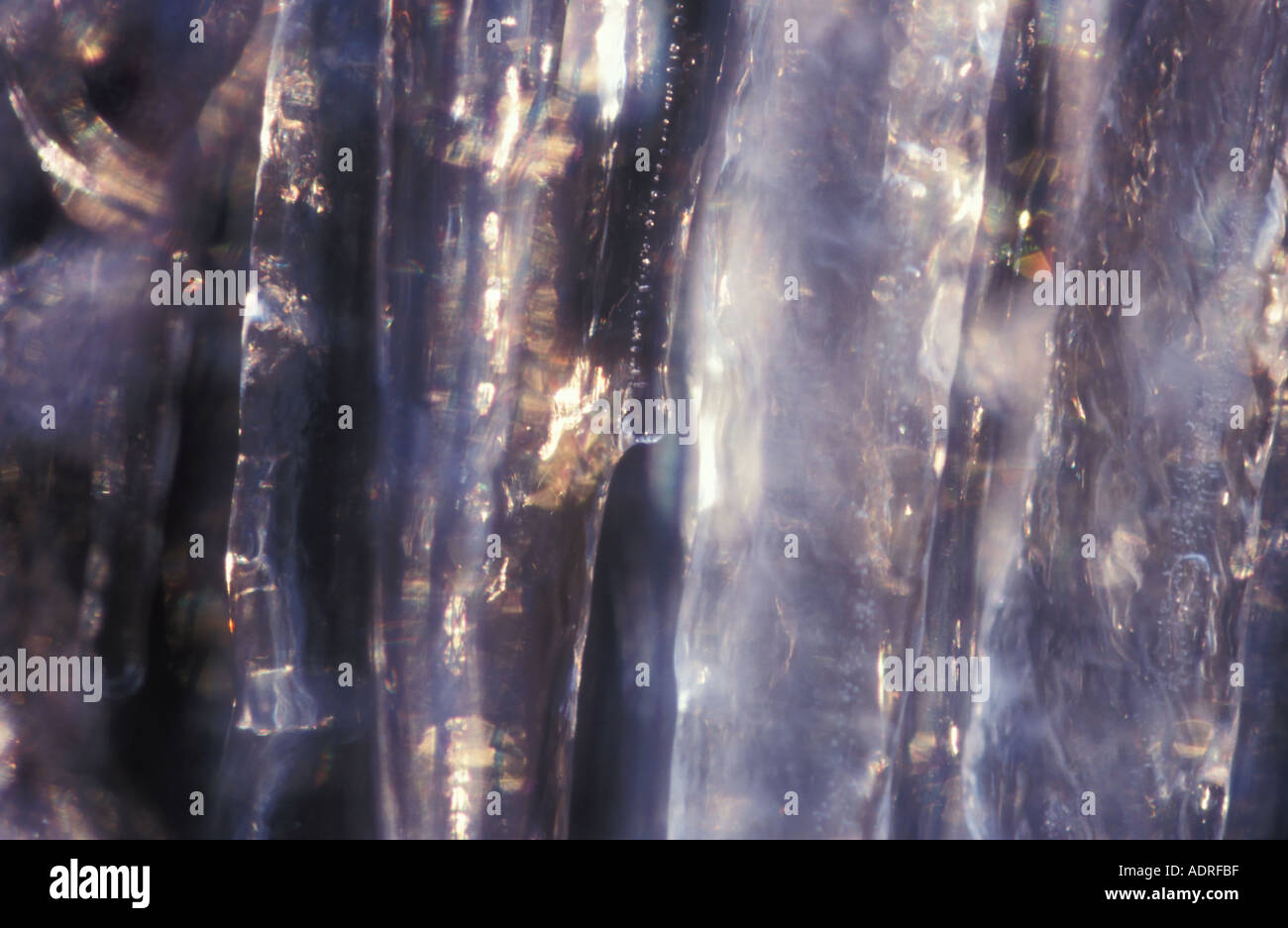 Ice formation in front of a cascade Stock Photo - Alamy