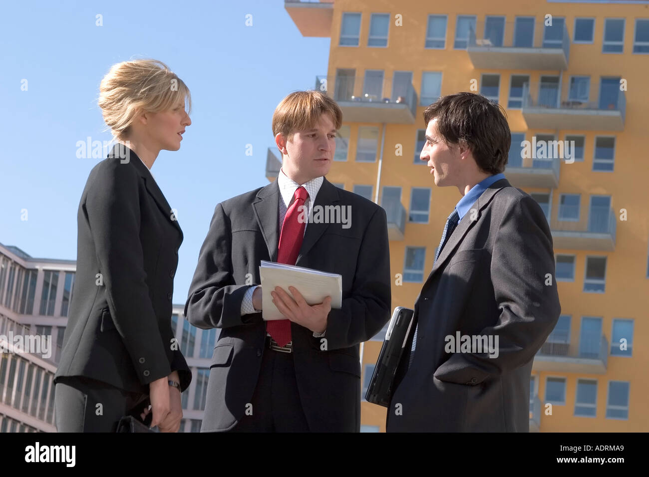 Two men one woman hi-res stock photography and images - Alamy