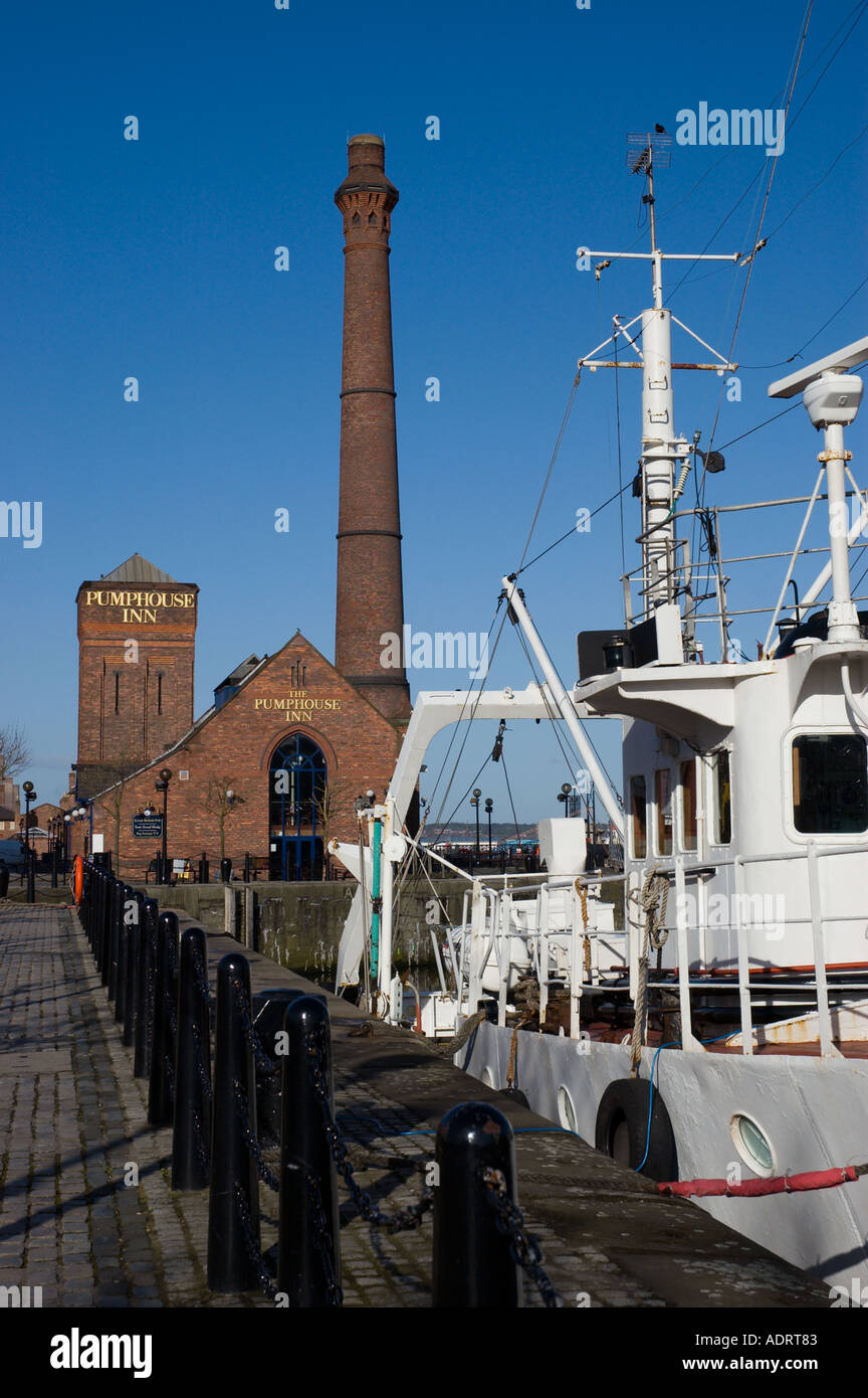 The Pumphouse Inn Albert Dock Liverpool Merseyside UK Stock Photo