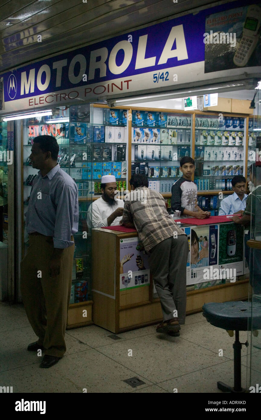 Mobile phone shopping in Dhaka Bangladesh 2006 Stock Photo Alamy
