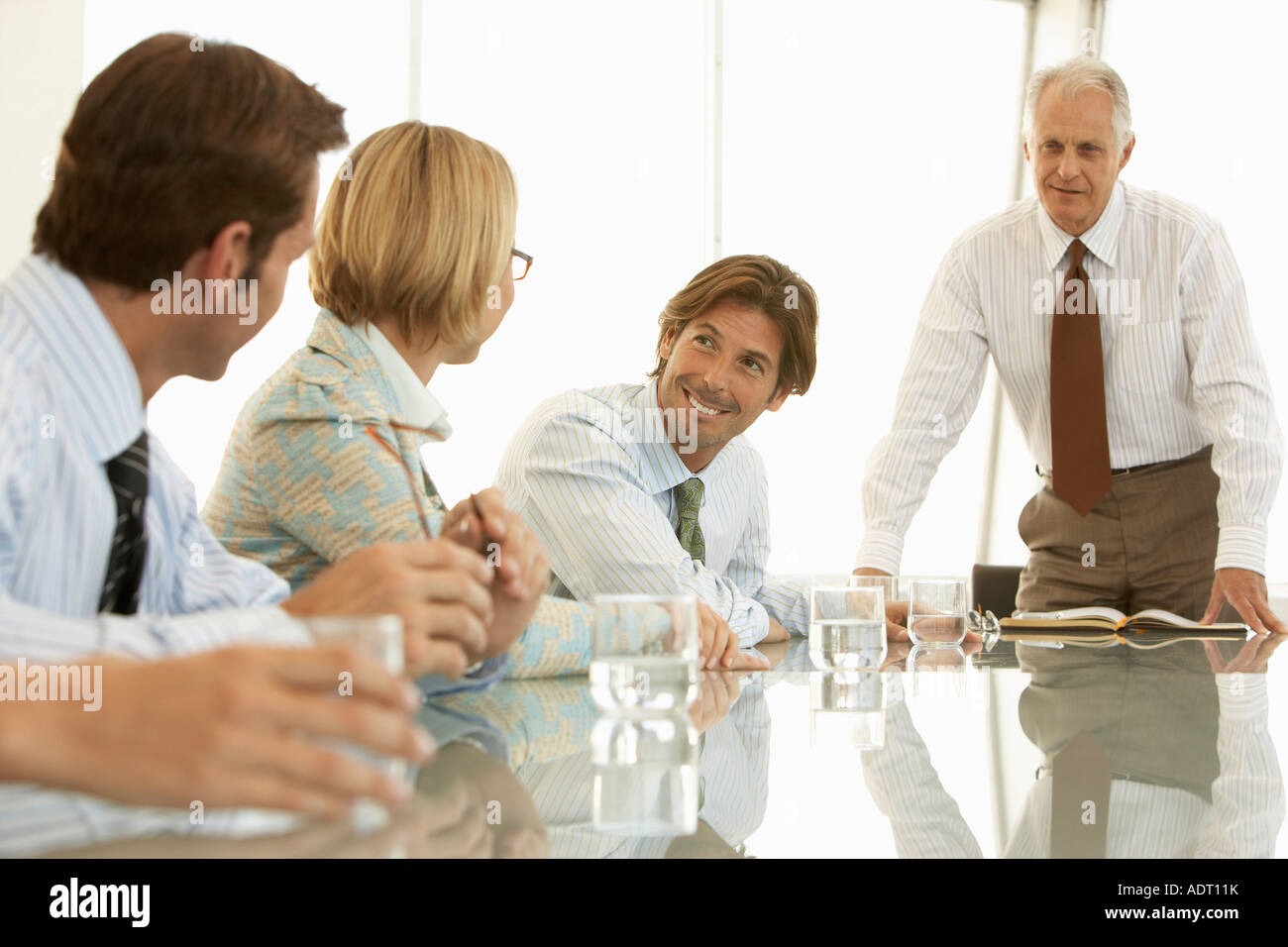 Businesspeople in conference meeting Stock Photo - Alamy