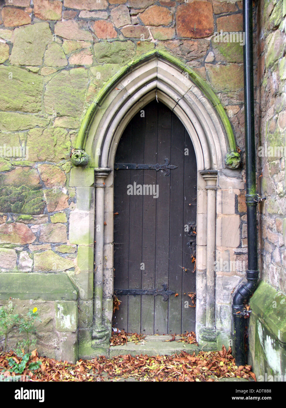 Door detail at St Paul s Church Fazeley Stock Photo