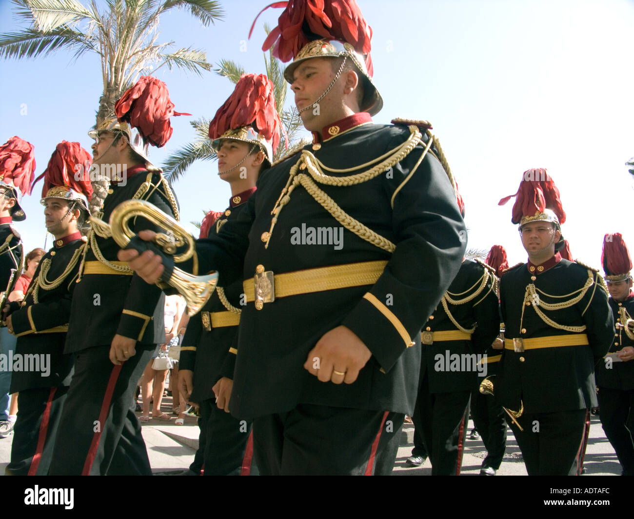 Spanish Marching Band, in costume, feria, ferias, fiestas, fiesta