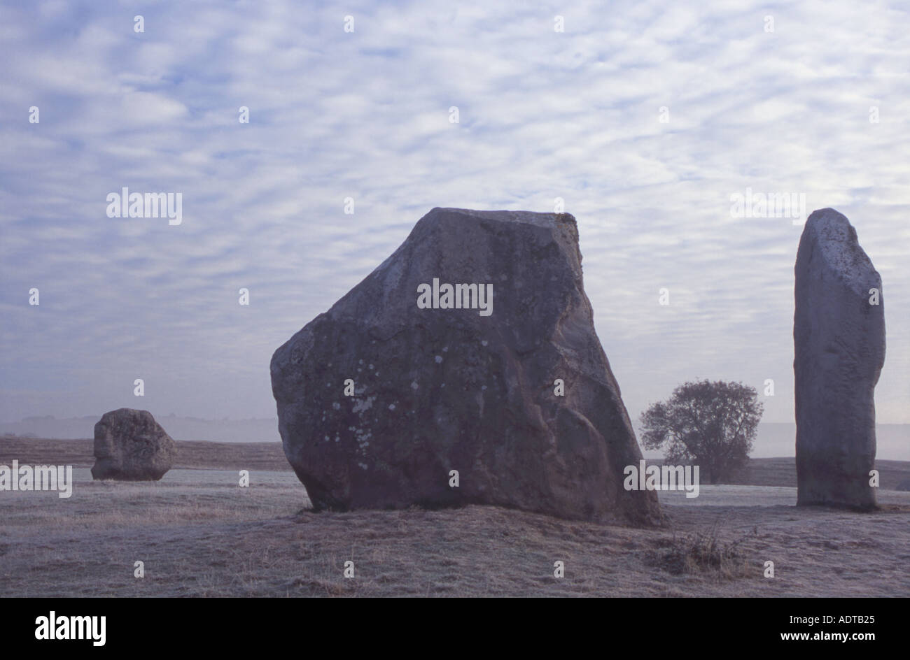 Standing Stones at Avebury Wiltshire Stock Photo