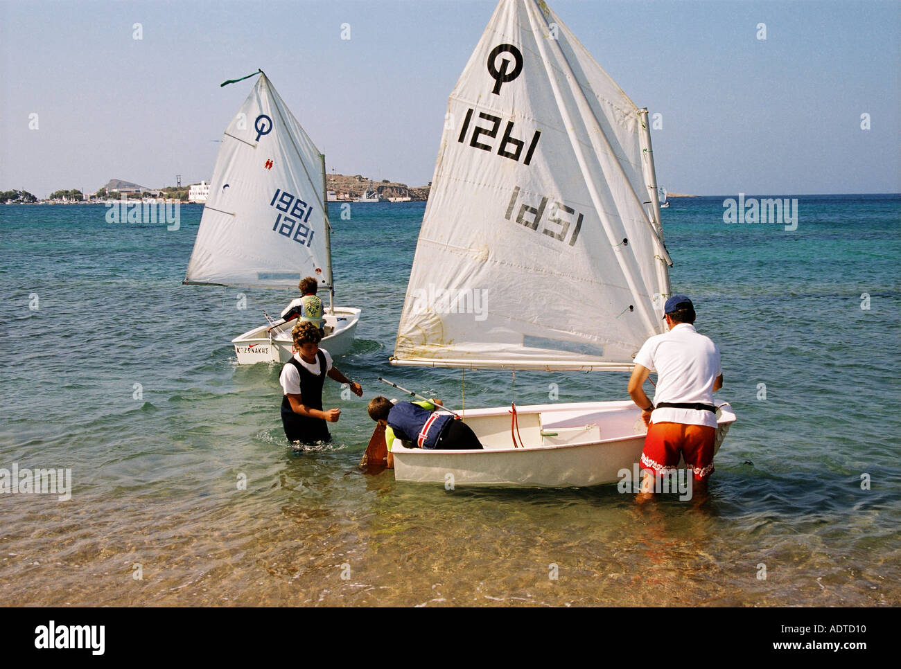 Sailing In Greece Stock Photo Alamy
