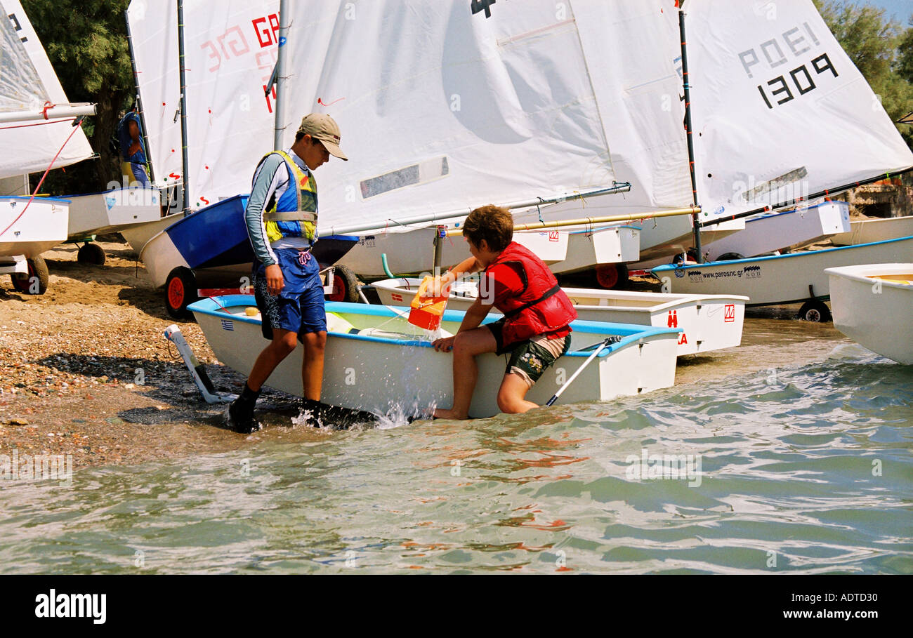 Sailing In Greece Stock Photo Alamy