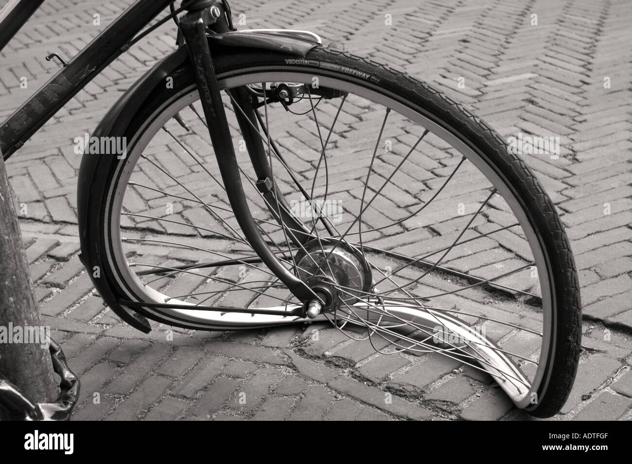 Buckled Bicycle Wheel Stock Photo - Alamy