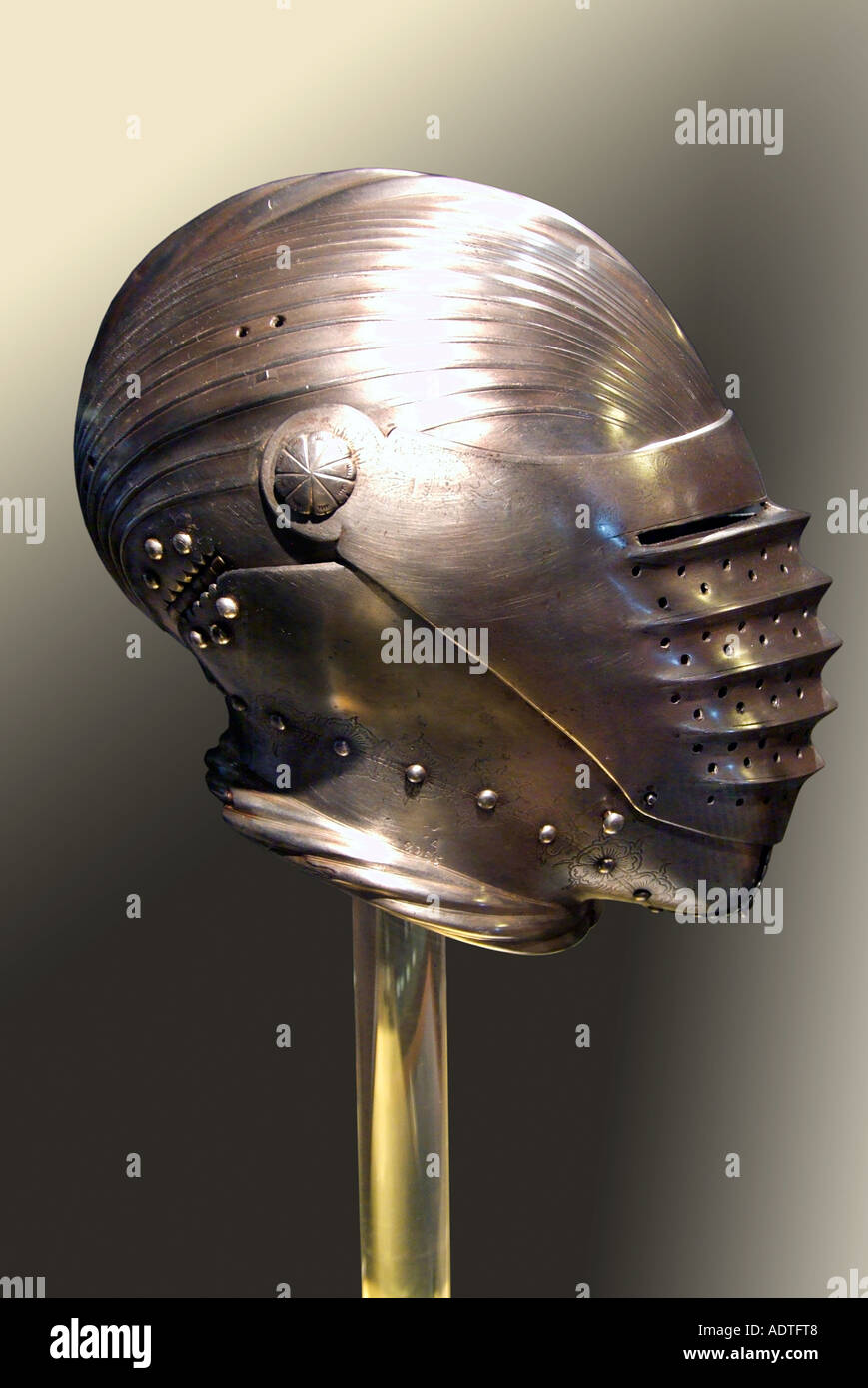 Leeds Royal Armoury metal full face mask England UK United Kingdom GB