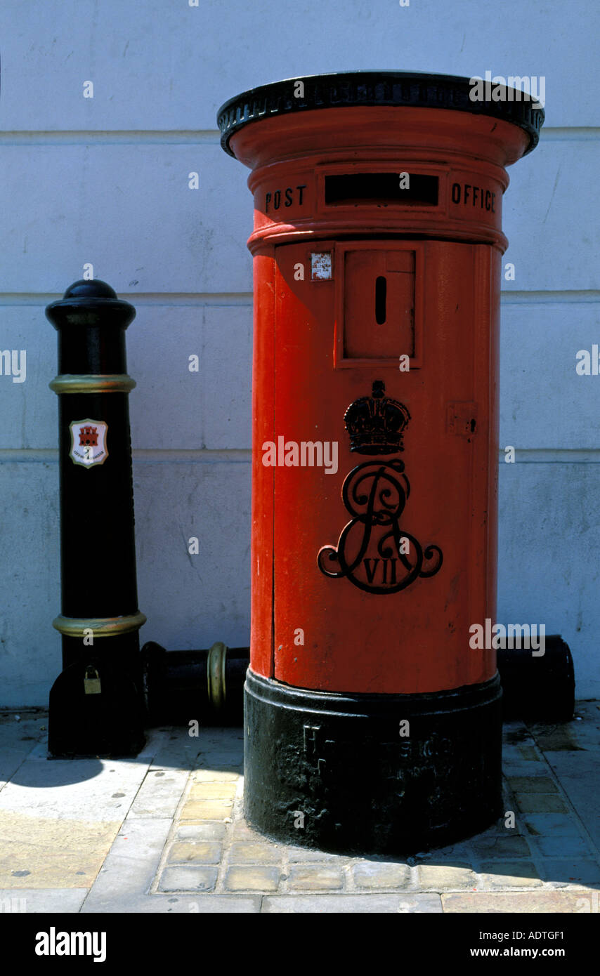 gibraltar english mailbox Stock Photo
