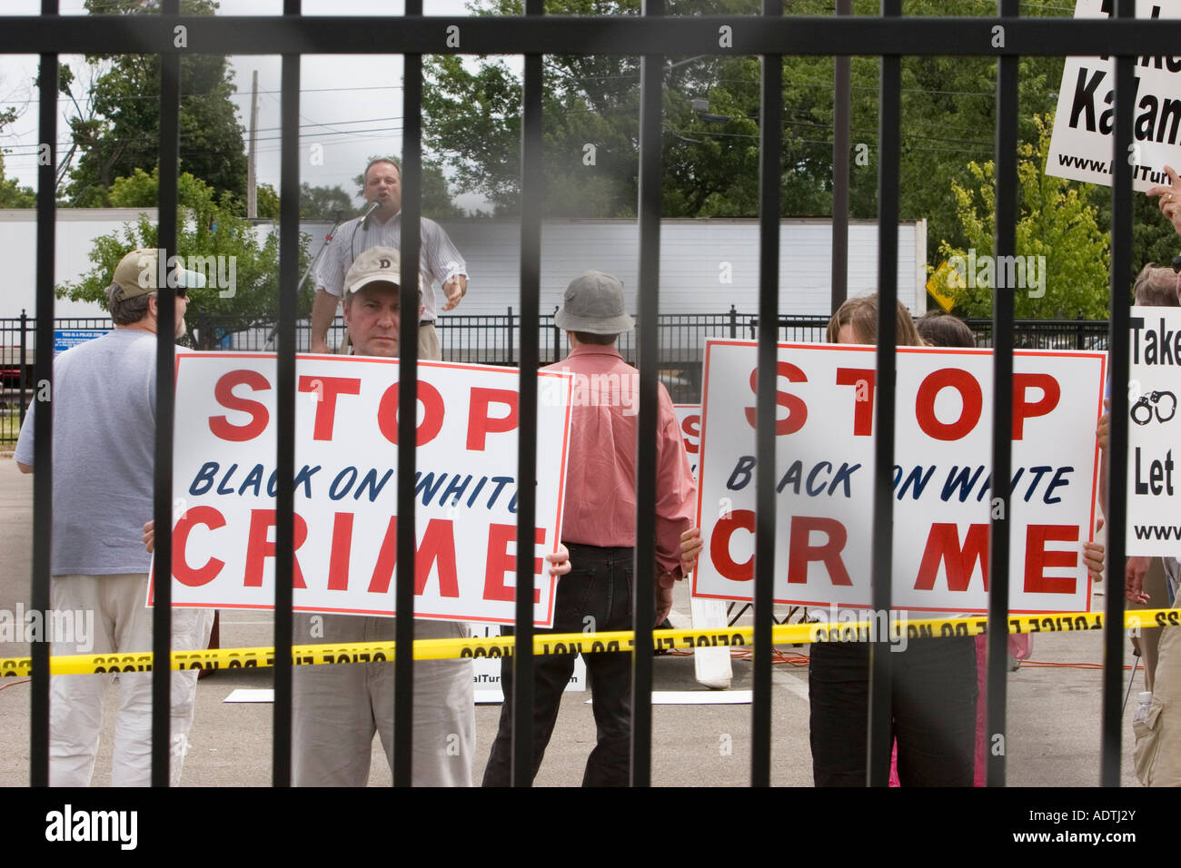 Neo-Nazi Rally Stock Photo