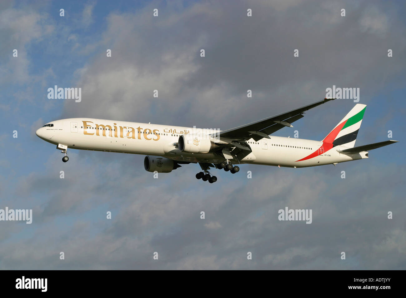 Emirates Boeing 777-31H Stock Photo