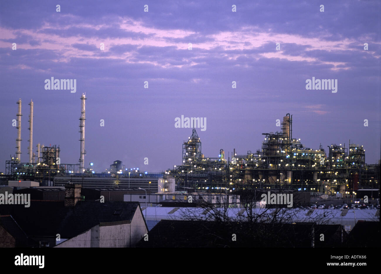 Dow Corning chemical factory, Barry, Wales, UK, Great Britain Stock Photo