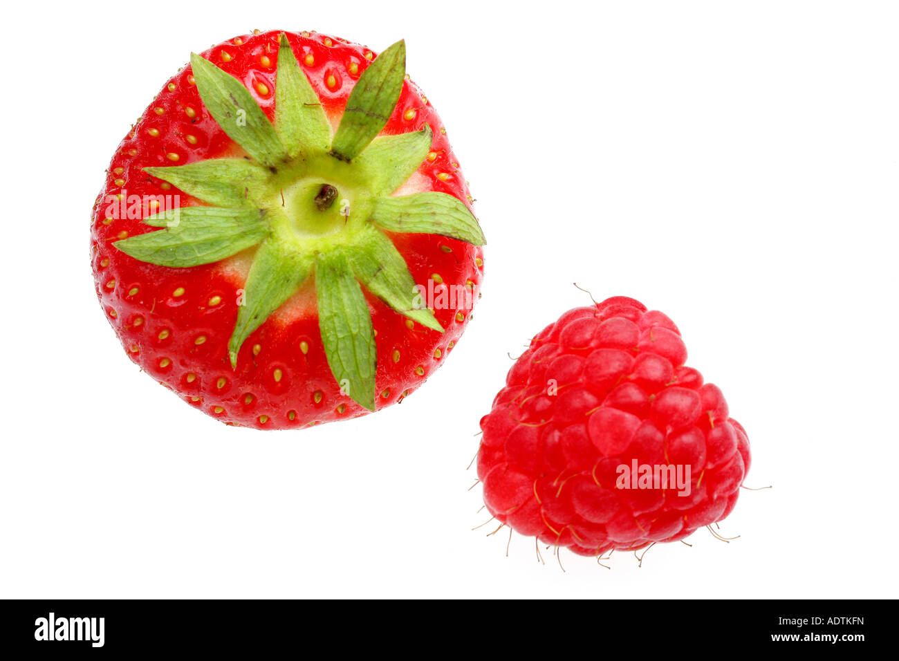 Strawberry and Raspberry Stock Photo Alamy