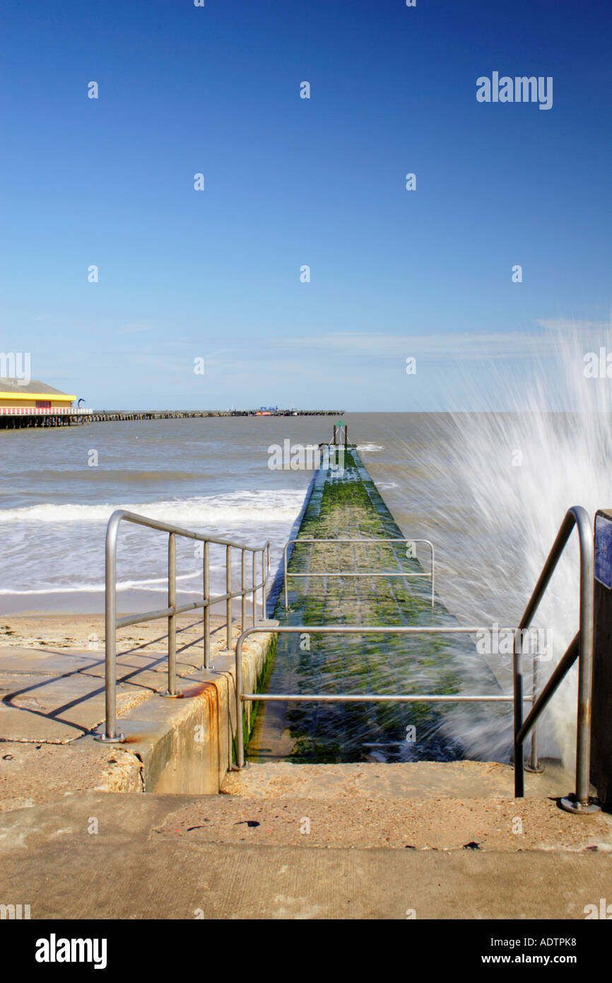 Walton on the Naze sea defence Stock Photo Alamy