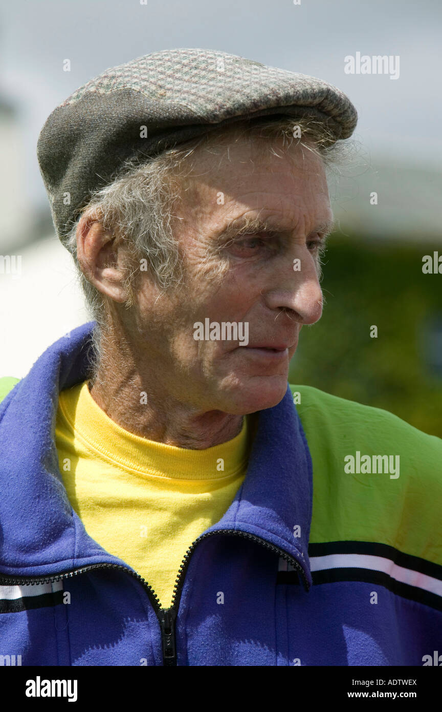 Joss Naylor, the worlds most famous fell runner as guest speaker at the Windermere Marathon, Lake district, UK Stock Photo