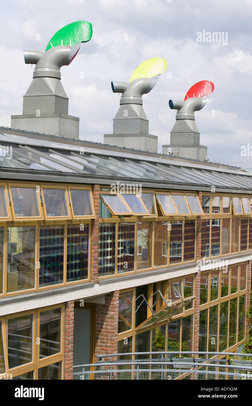 Bedzed the UK s largest eco village Beddington London UK Stock Photo
