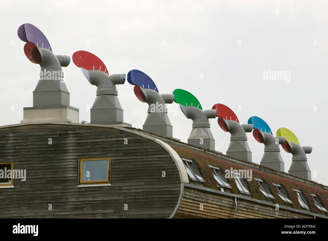 Bedzed the UK s largest eco village Beddington London UK Stock Photo