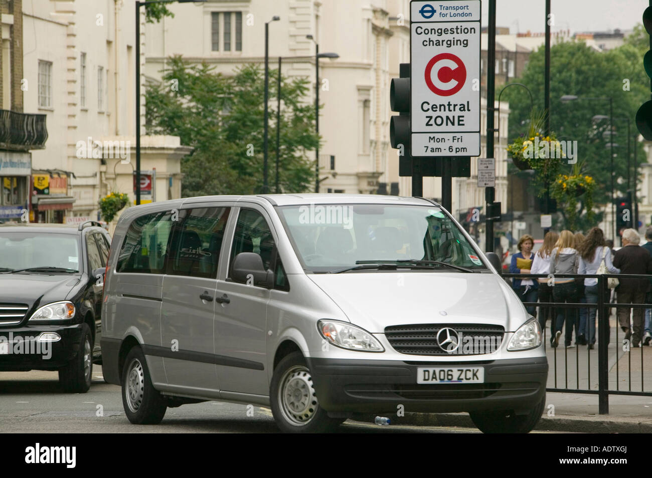 A people carrier or SUV in central London UK Stock Photo