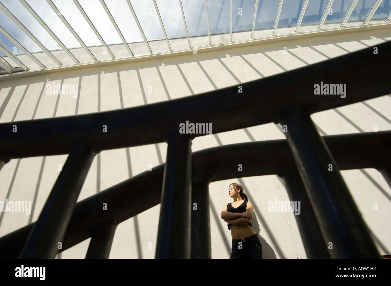 Woman casting shadow hi-res stock photography and images - Alamy