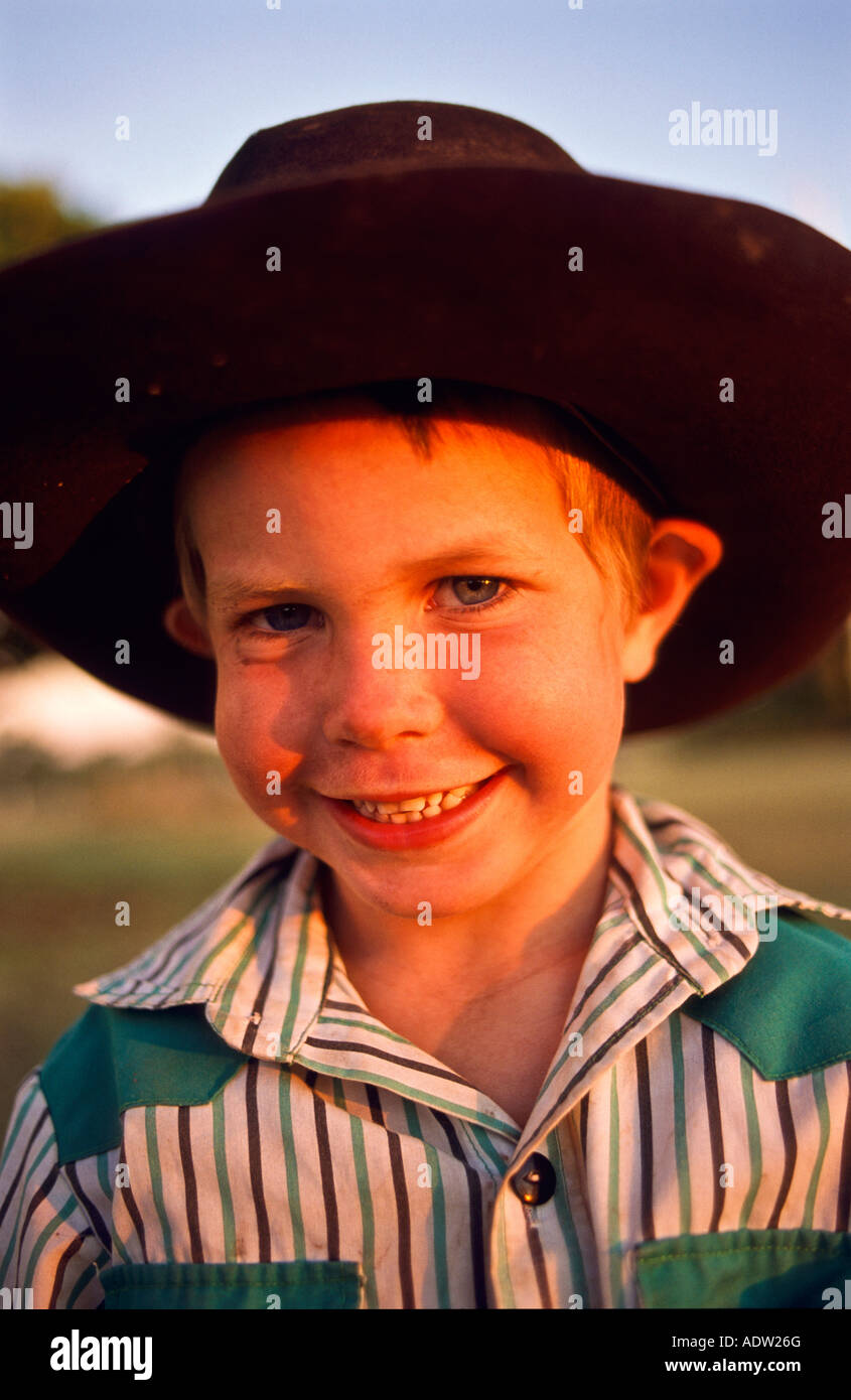 Young cowboy, [Australia] Stock Photo