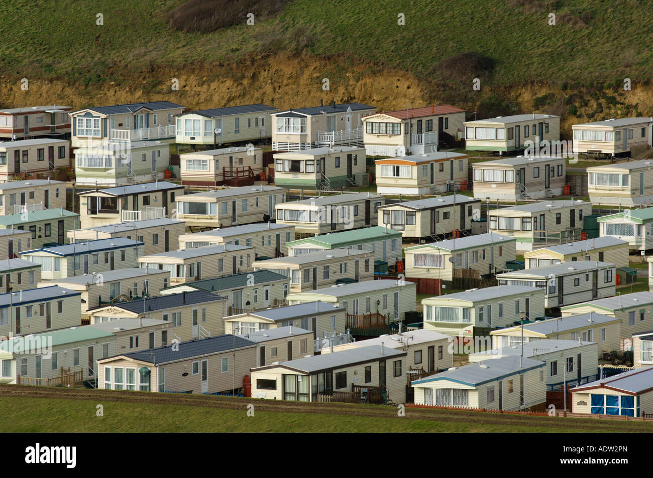 Mobile home holiday park Stock Photo Alamy