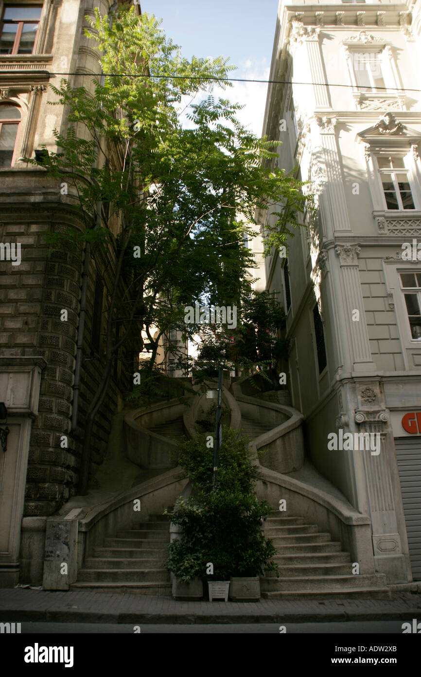KAMONDO STAIRCASE, ISTANBUL, TURKEY Stock Photo