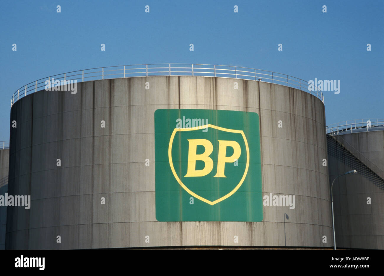oil tank BP Stock Photo