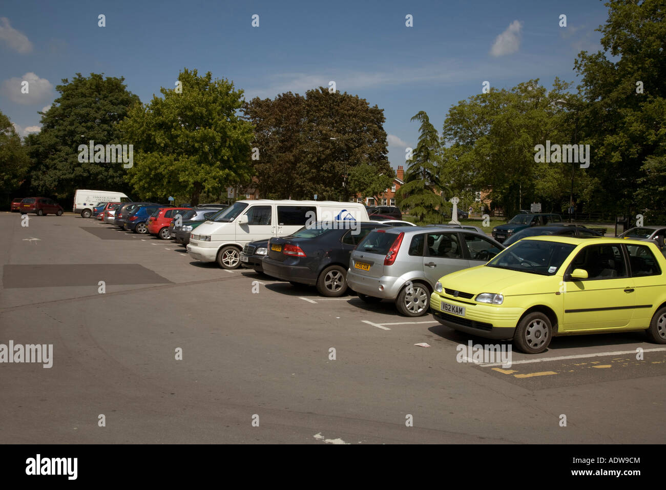 Car park at Amesbury Wiltshire Stock Photo Alamy