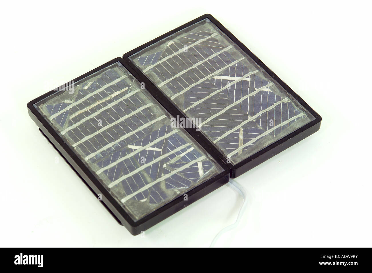 solar cell to changing the solar energy into electric energy Stock Photo