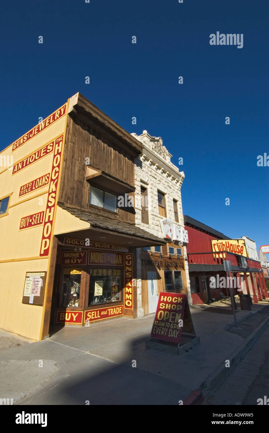 Nevada Tonopah Hock Shop on Main Street exterior Stock Photo