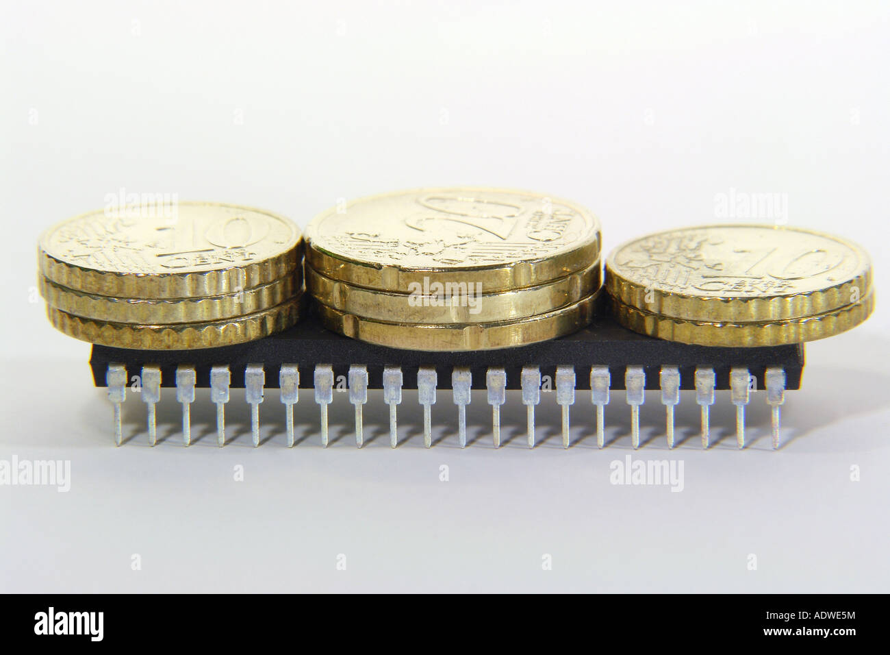 trend of prices in electronics Stock Photo Alamy