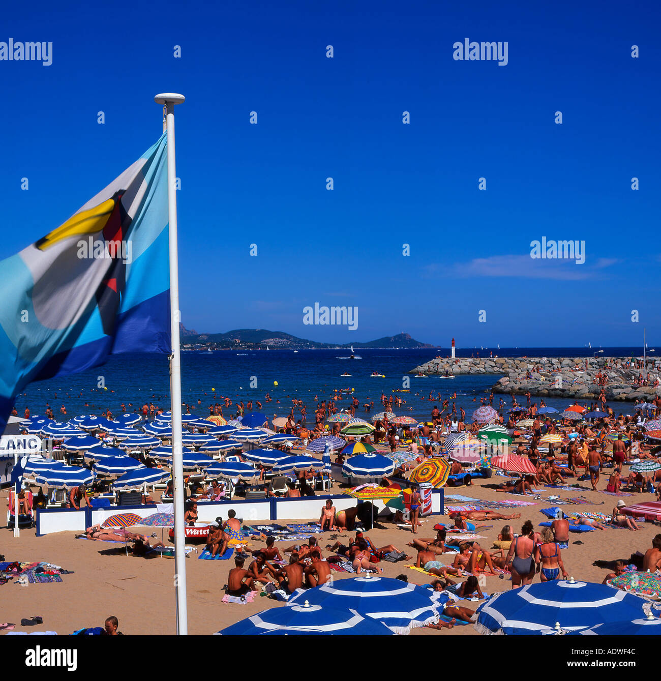 Beach at St Aygulf France Stock Photo - Alamy