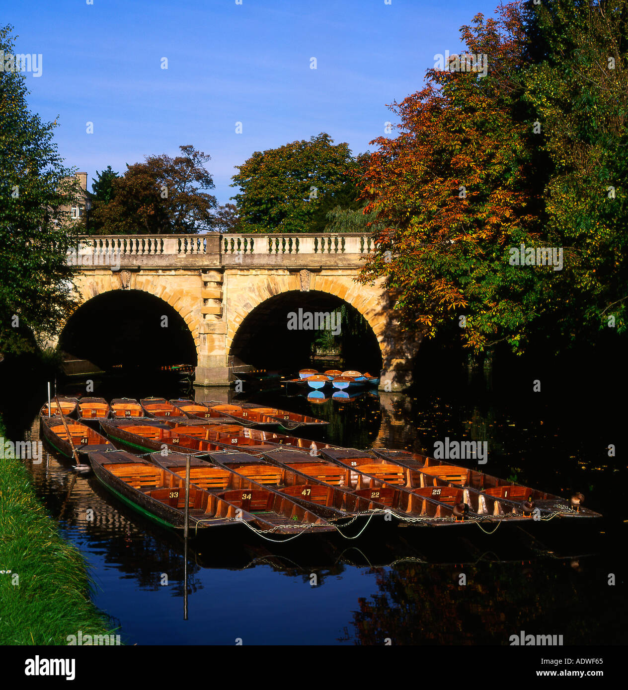 Magdalen Bridge River Cherwell Oxford England Stock Photo