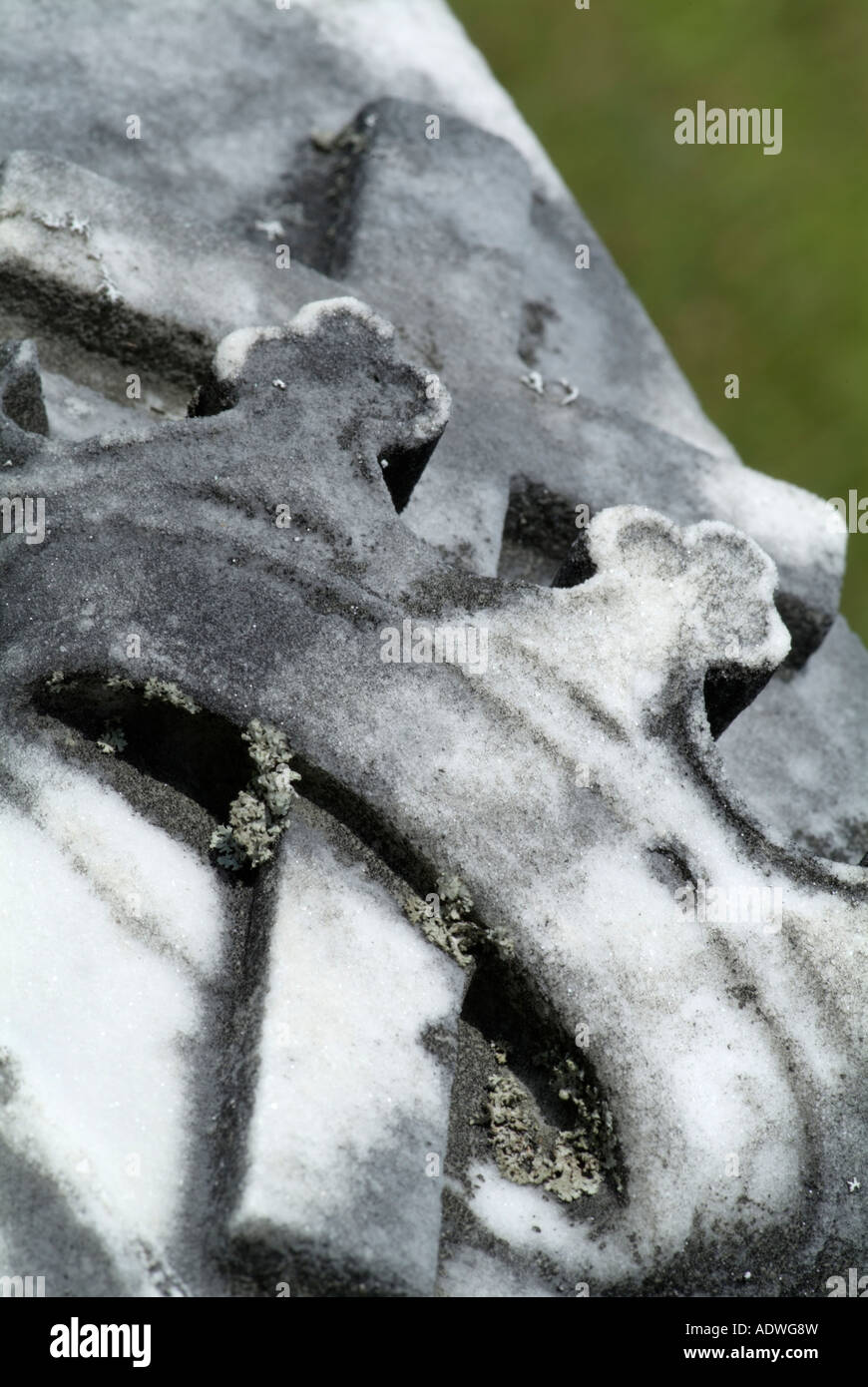 Old weathered headstones in an scenic New England graveyard Stock Photo ...