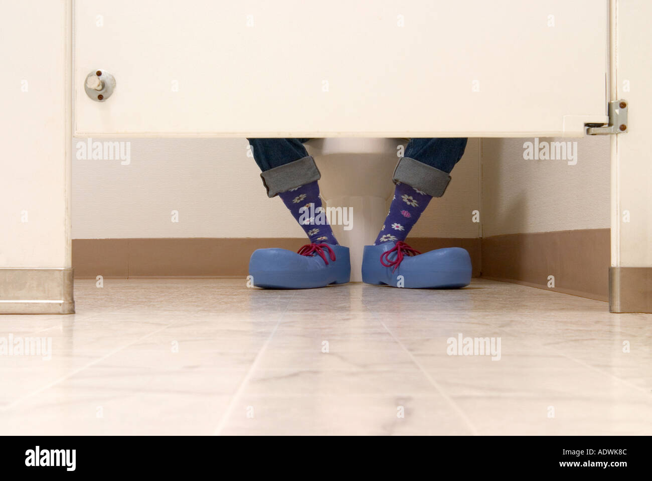 Bathroom Stall Feet