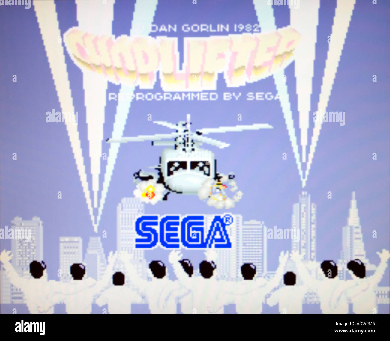 Choplifter Sega 1982 vintage arcade videogame screenshot - EDITORIAL ...