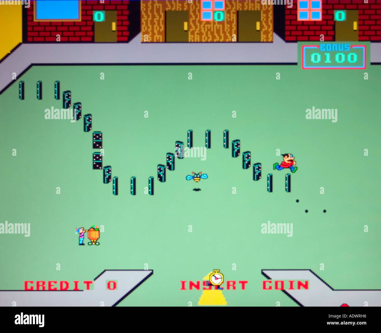 Domino Man Bally Midway 1982 vintage arcade videogame screenshot ...