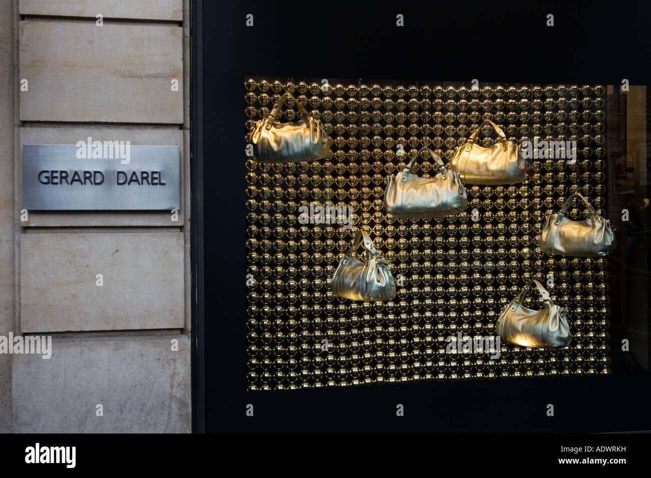 Gerard Darel shop window in Boulevard Saint Germain Paris France Stock Photo
