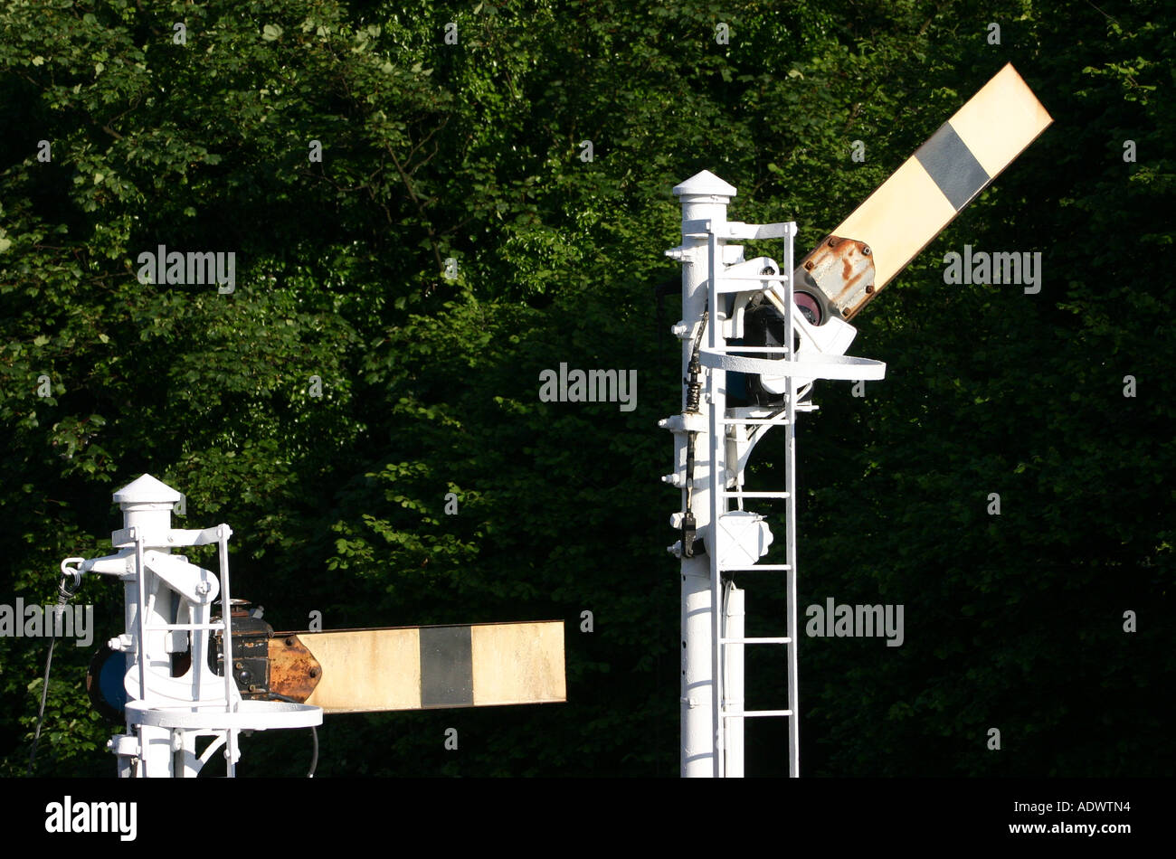 Semaphore railway signal Stock Photo Alamy