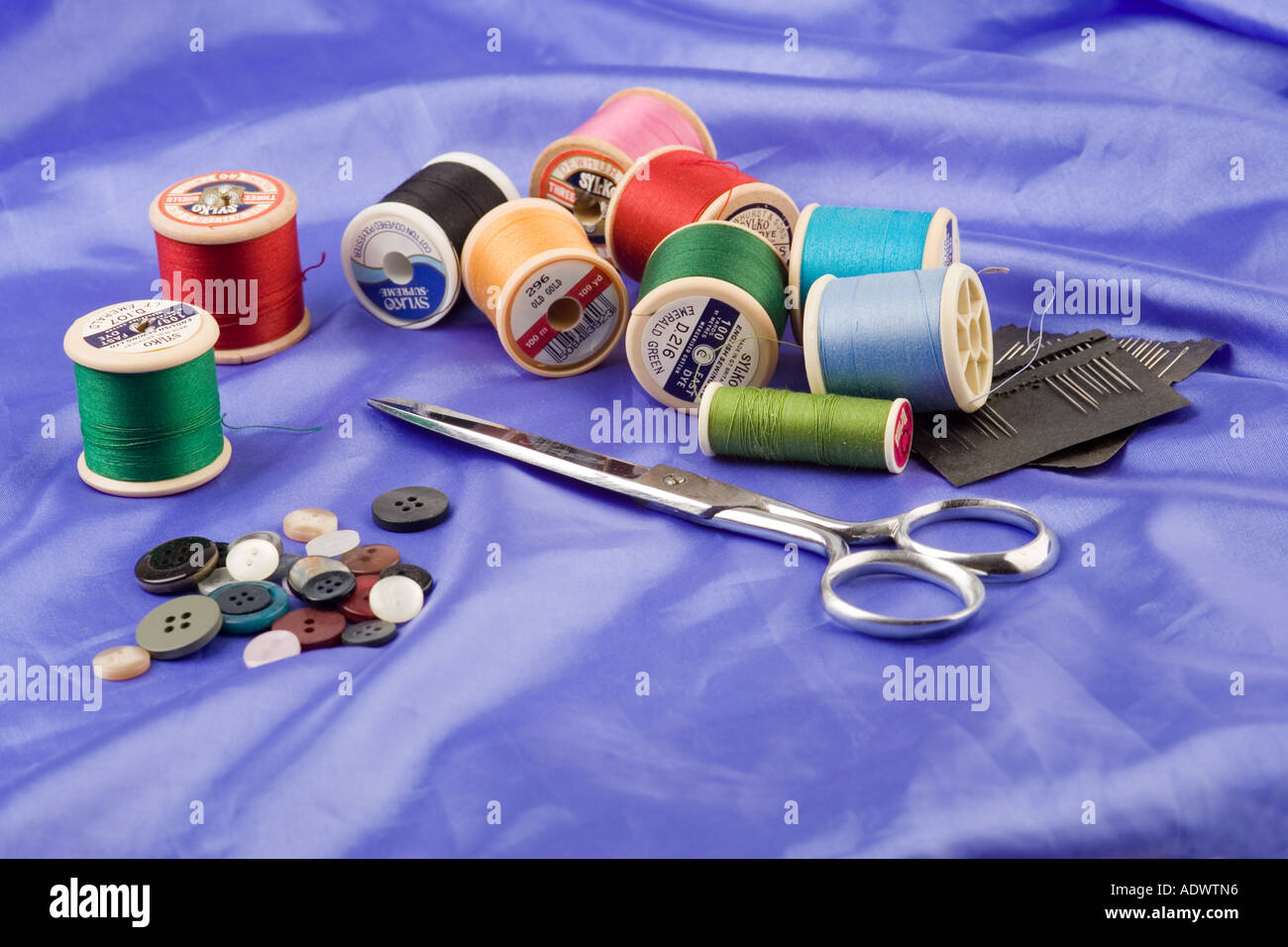 Items For Sewing Stock Photo - Alamy