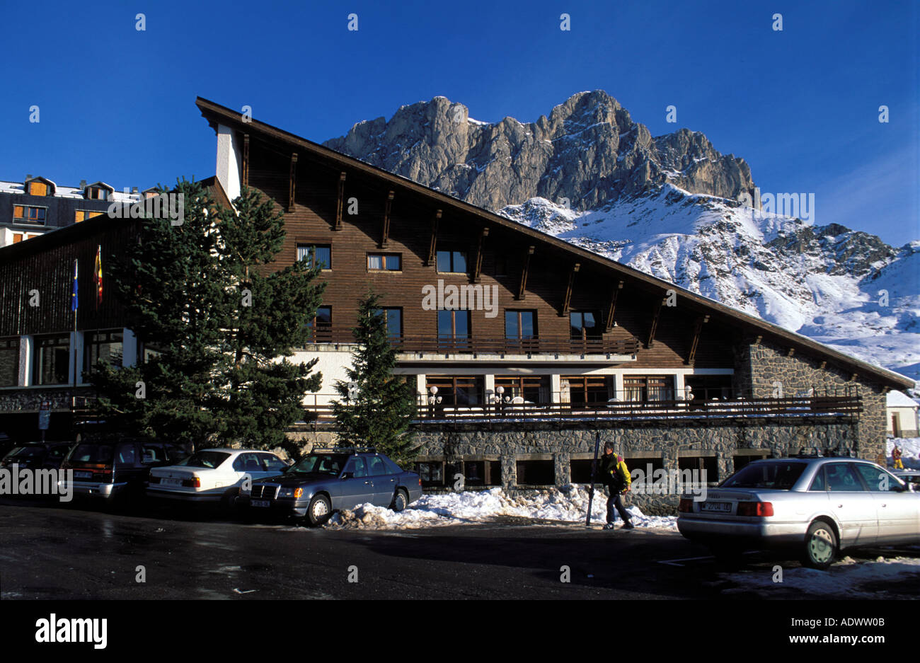accommodation in el Formigal Stock Photo