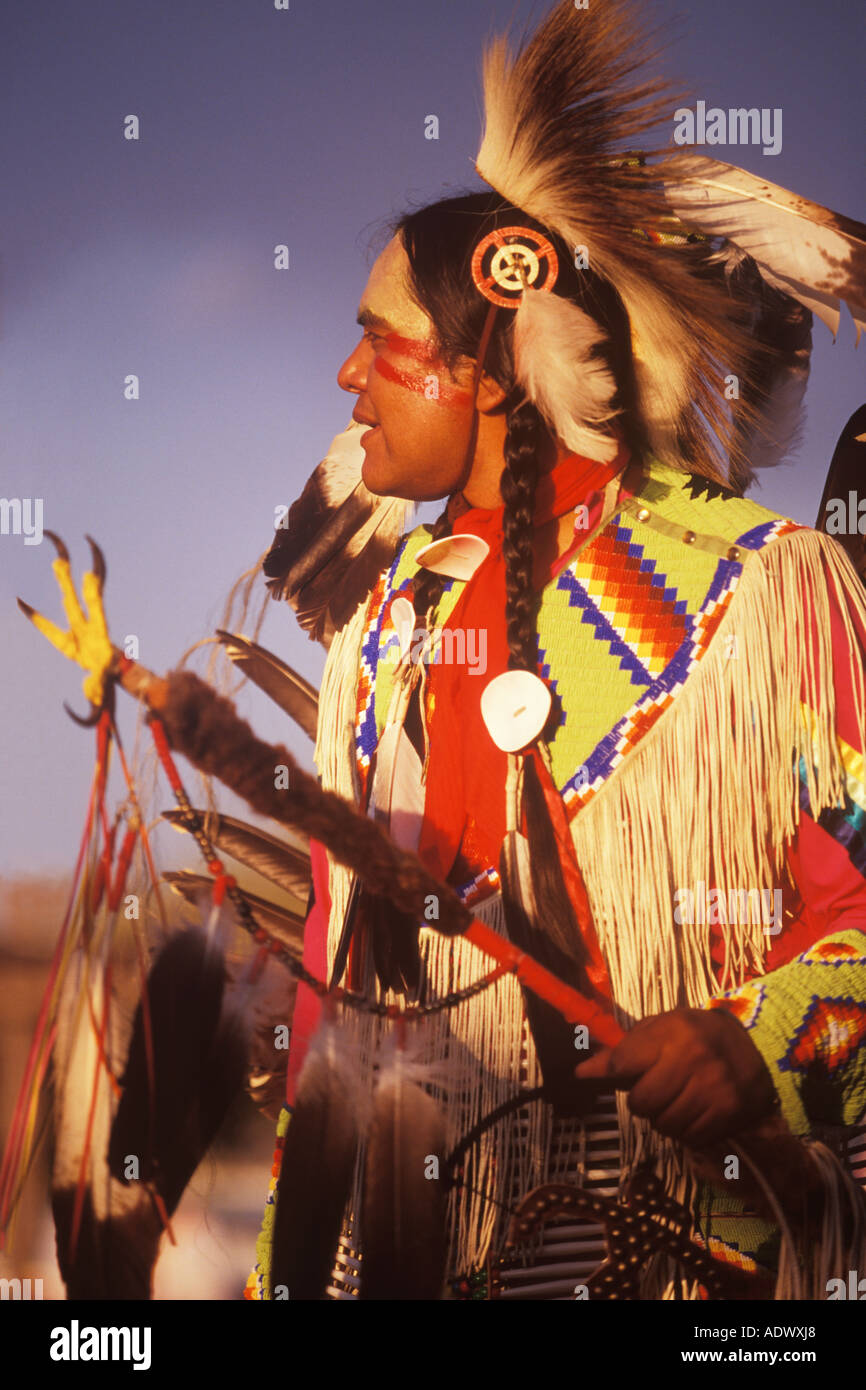 mens traditional dancer Taos Indian Pueblo Pow Wow Taos New Mexico ...