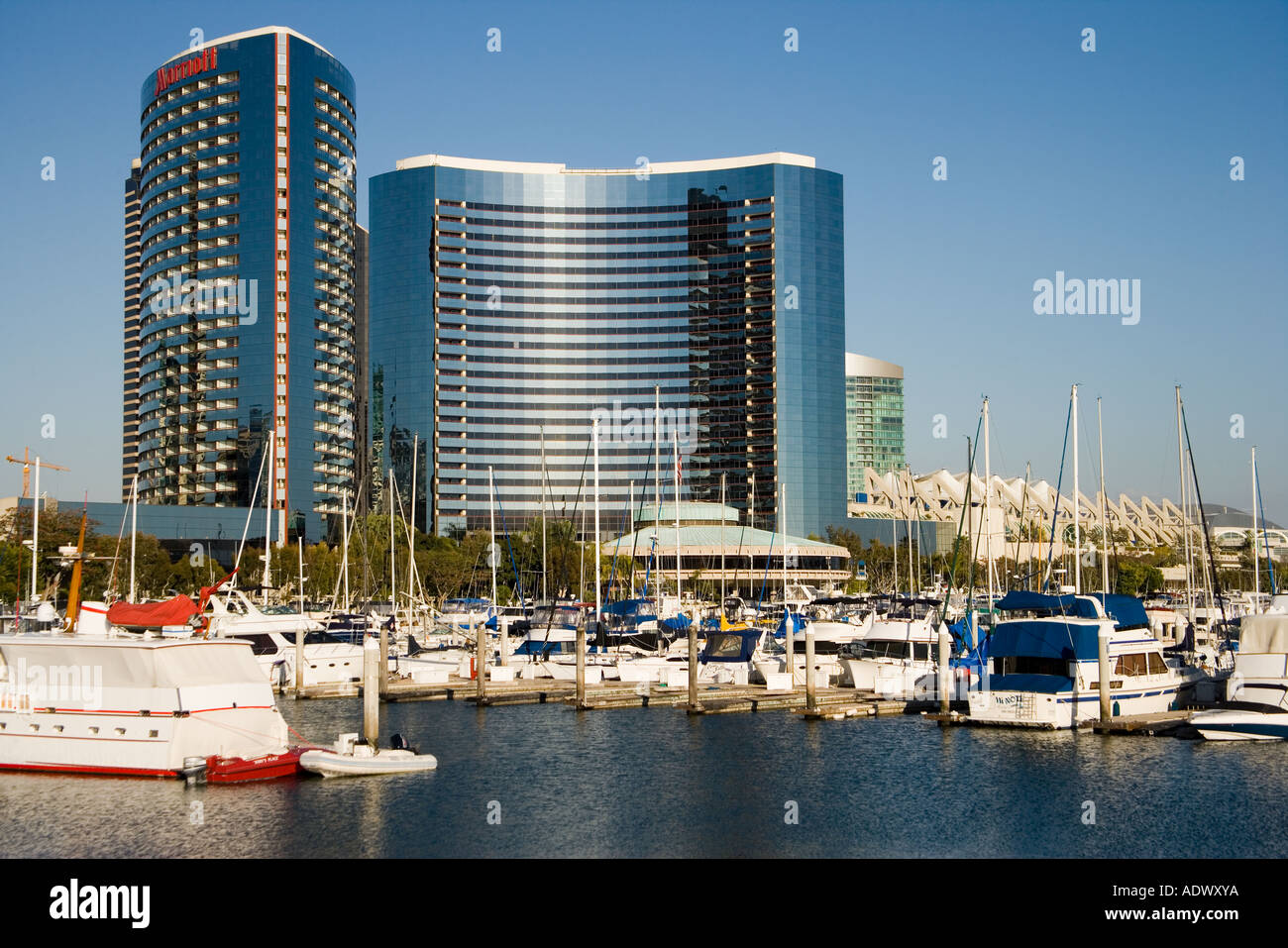 Marriot Hotel and Convention Center San Diego California Stock Photo