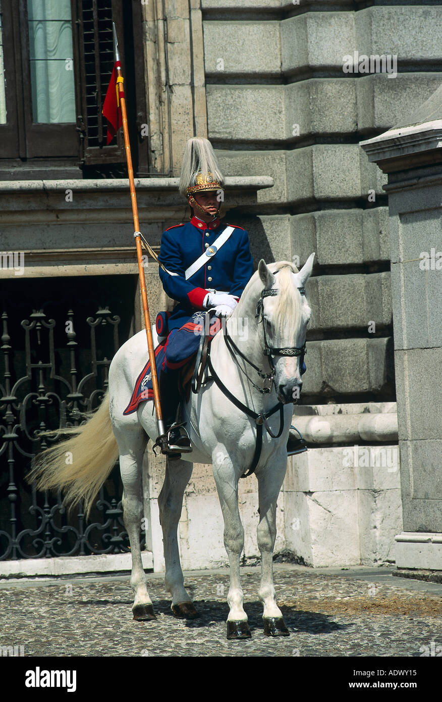 Real Guard Madrid mounted hi-res stock photography and images - Alamy