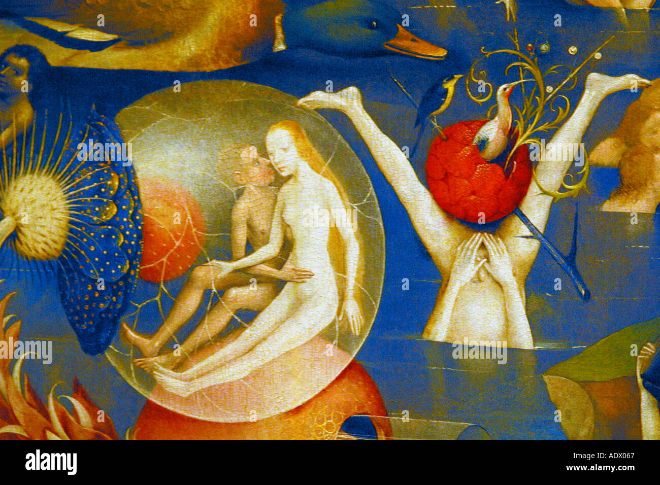 The Garden of Earthly Delights, Hieronymus  Bosch, Prado Museum, Museo Nacional del Prado Art Gallery Madrid Spain  Europe EU Stock Photo