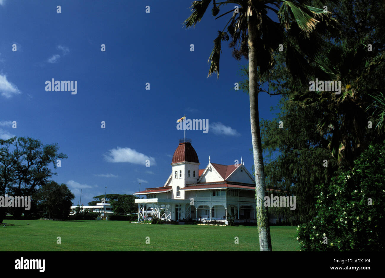 Nuku Alofa the Royal Palace Stock Photo Alamy