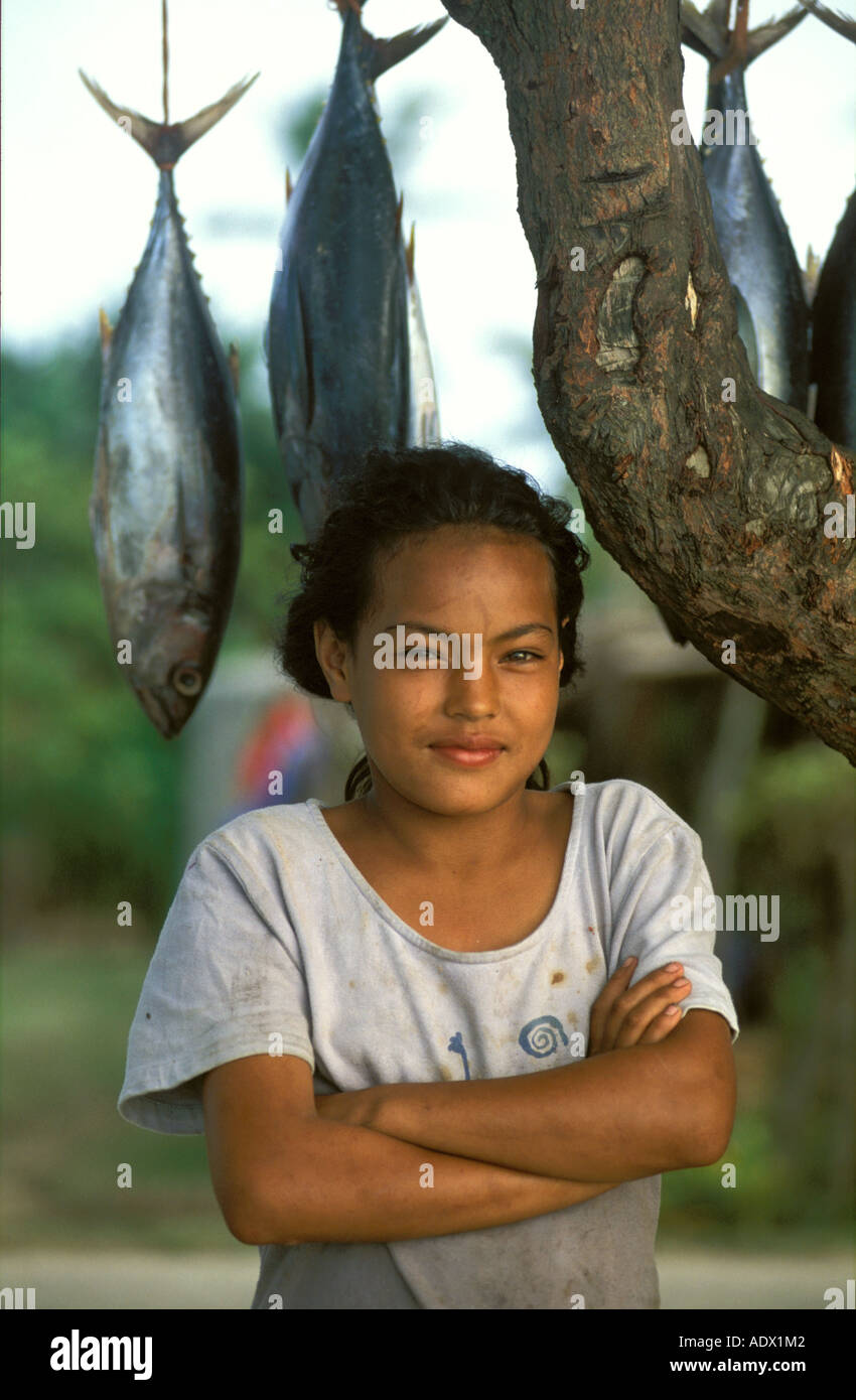 portrait of a Nuku Alofa girl Stock Photo Alamy