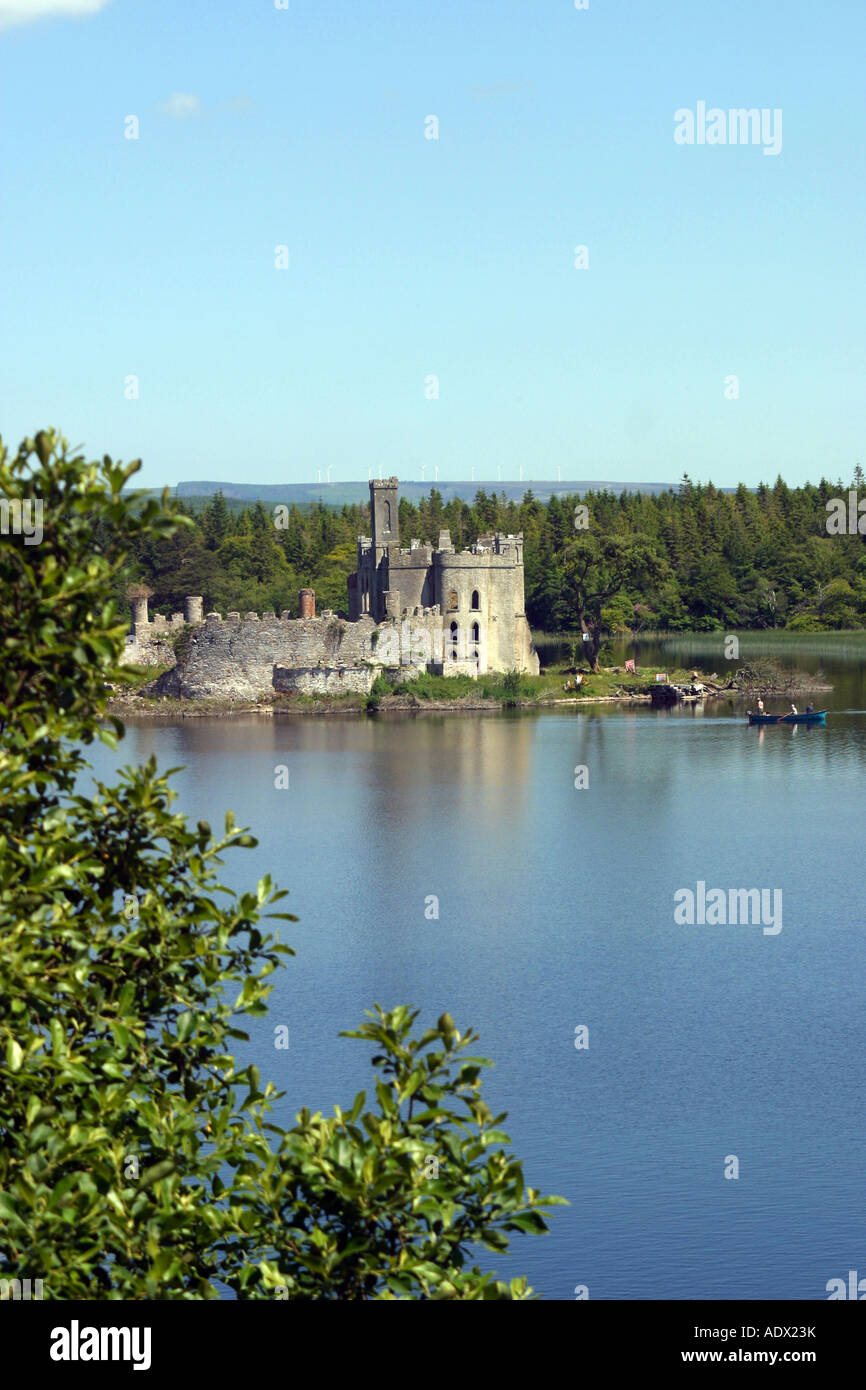 Castle Island Lough Key forest park Ireland Stock Photo - Alamy